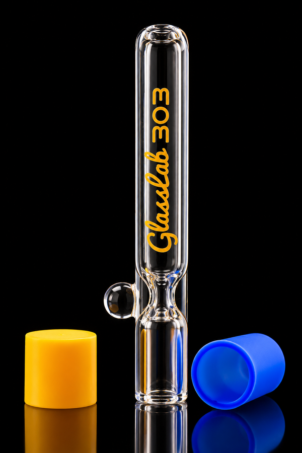 3 Inch Glass Tube with Silicone Cap