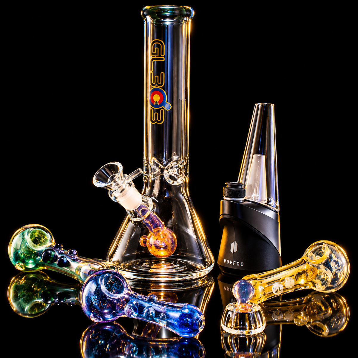 Premium glass water pipes and artistic glassware