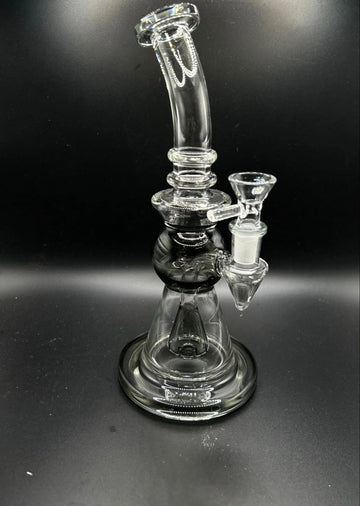 Bent Neck Hourglass Cone Perc Glass Water Pipe
