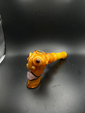 Monster Face Glass Hammer Hand Pipe