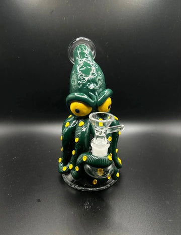 Sculpted Kraken Octopus Glass Water Pipe Rig