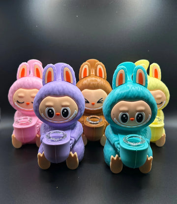 Labubu Character Silicone Water Pipe Glass Bowl.