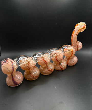 Multi-Chamber Inline Glass Bubbler Pipe