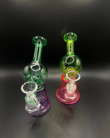 Glasses Face Character Mini Rig & Water Pipe