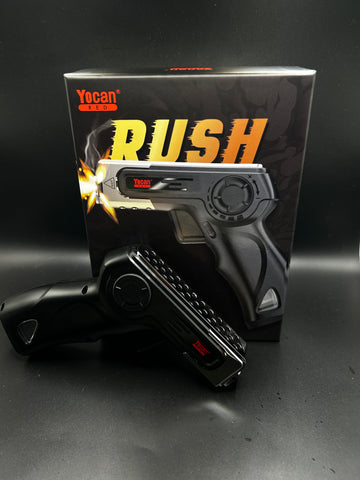 Yocan Red Rush Butane Torch Lighter – Pistol Grip Dab Torch with Thermochromic Heat Guard