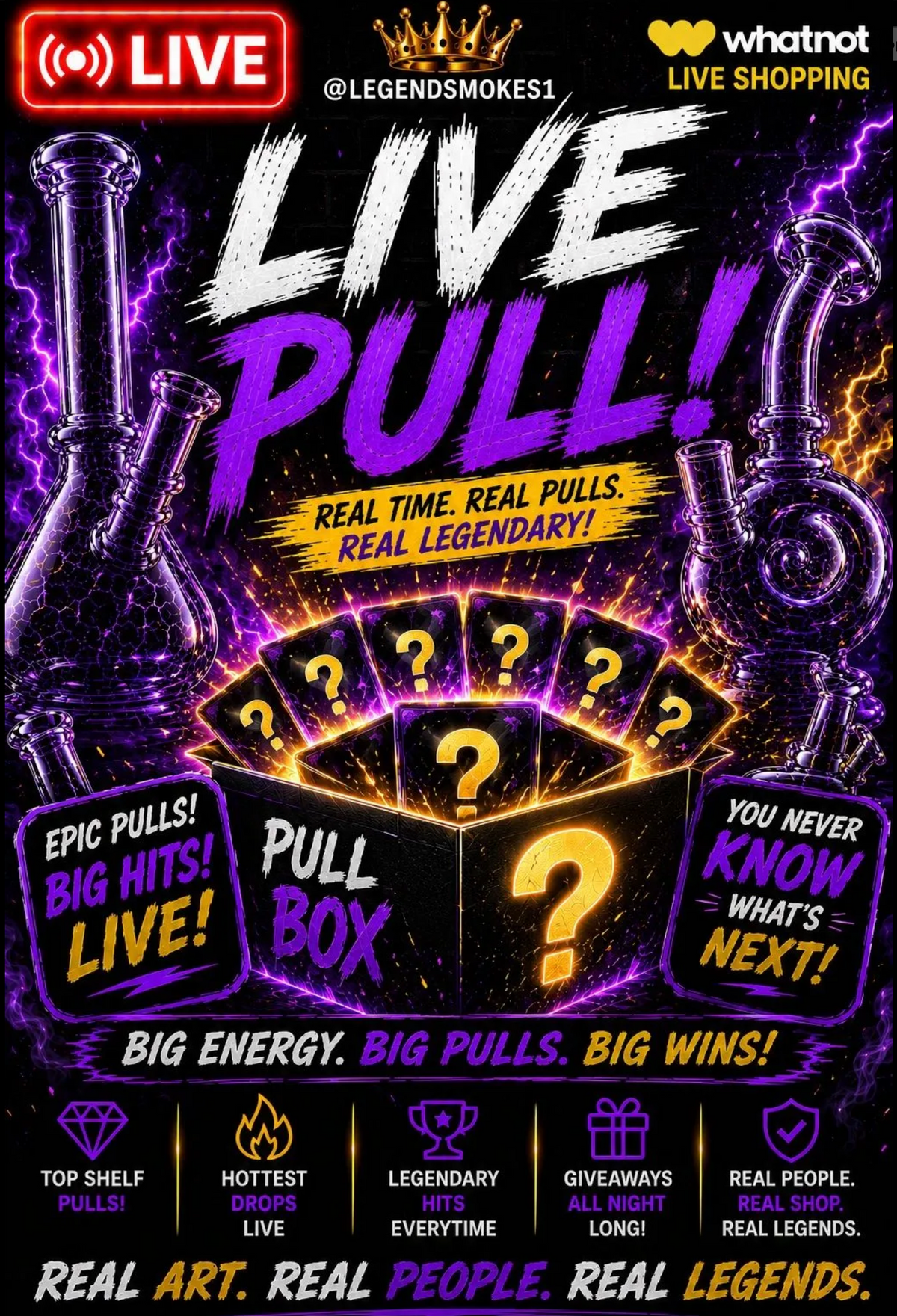 THE LEGENDS GO LIVE.